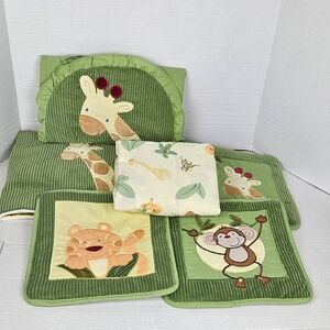 Jungle Babies 6pc. Crib Set by NoJo